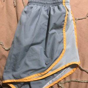 Grey and Orange Nike Shorts